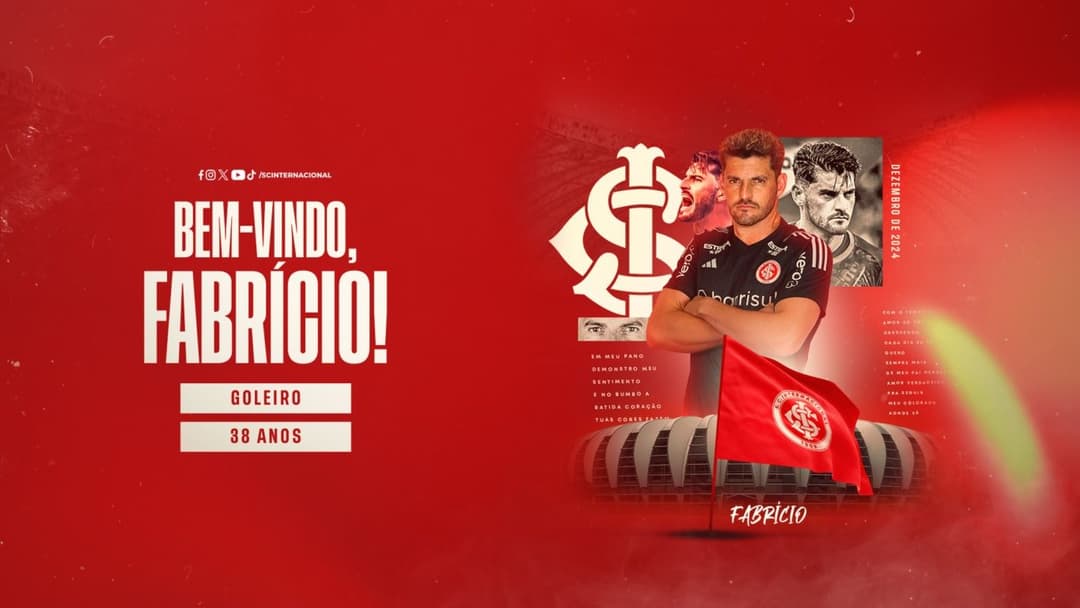 Inter contrata goleiro Fabrício