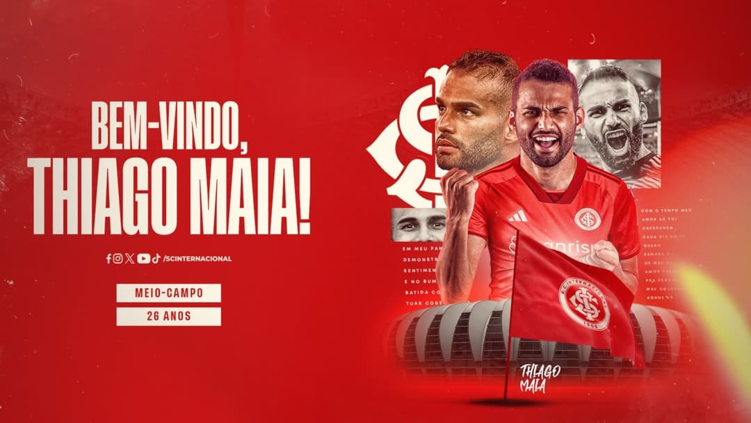 Inter contrata meio-campista Thiago Maia