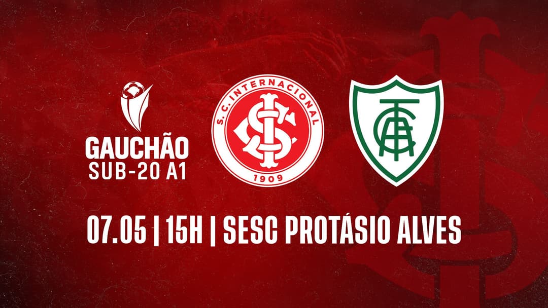 Serviço de jogo: Inter x América-MG  Campeonato Brasileiro SUB 20 2025 