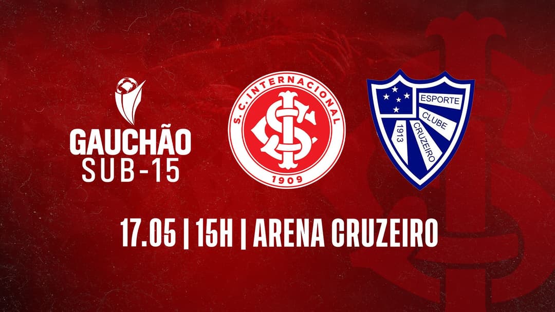 Serviço de jogo: Internacional x Cruzeiro-RS | Campeonato Gaúcho SUB-15 2025