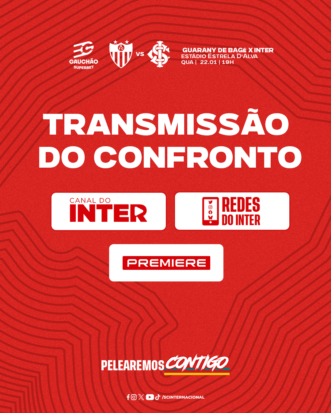 Canal do Inter, em áudio, e Premiere transmitem primeira partida do Inter no Gau...